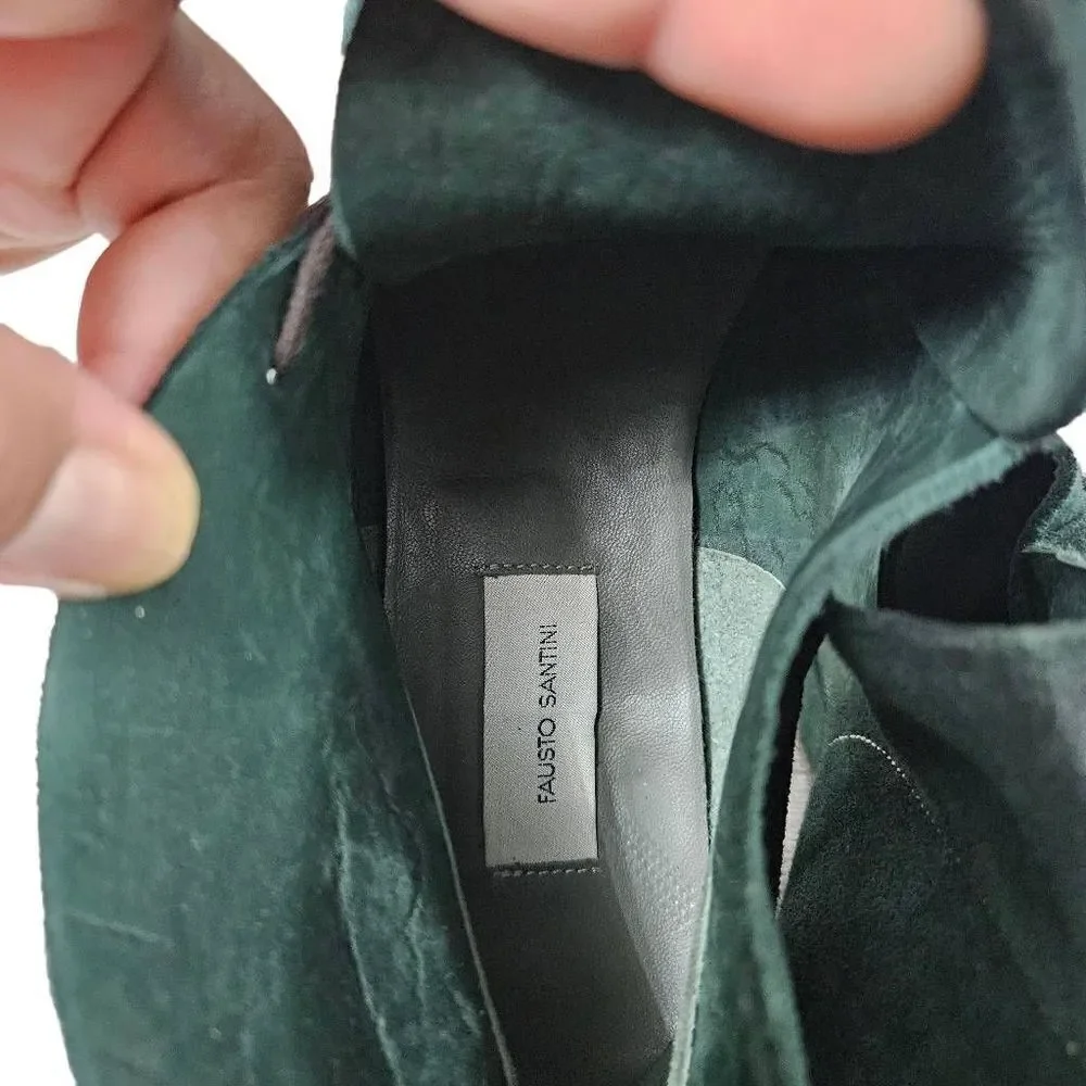 Fausto Santini green boots